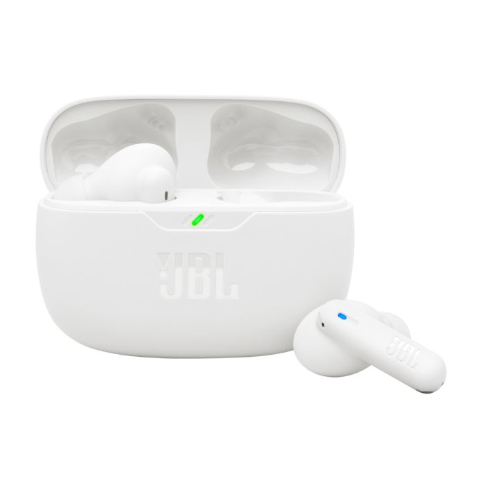 JBL Wave Beam 2 Active Noise Cancelling Earbuds - White main product photo