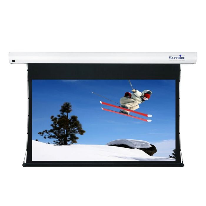 Nearly New - Sapphire 92" SETTS200WSF-AW Tab Tensioned Electric Projector Screen main product photo
