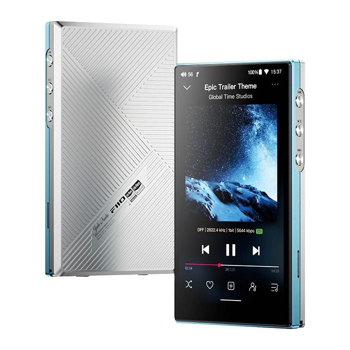 FiiO JM21 Portable High-Res Lossless Music Player - Sky Blue/Silver main product photo
