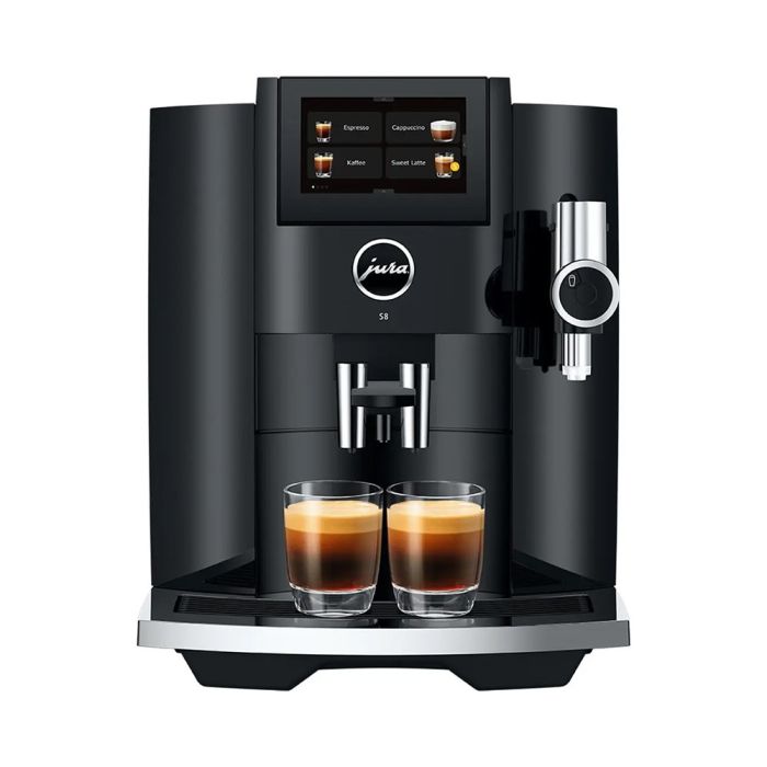 Jura 15482 S8 Bean to Cup Coffee Machine - Piano Black main product photo