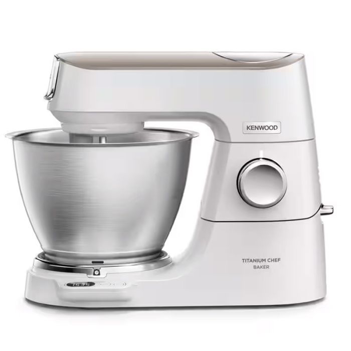 Kenwood KVC65.001WH Titanium Chef Baker Stand Mixer - White main product photo