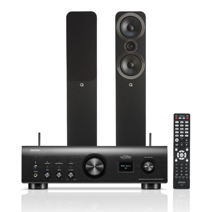 Denon PMA-900HNE Integrated Network Amplifier with Q Acoustics 3050i Floorstanding Speakers main product photo
