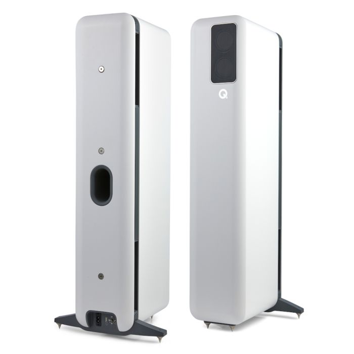 Q Acoustics Q Active 400 Floorstanding Speakers - White main product photo