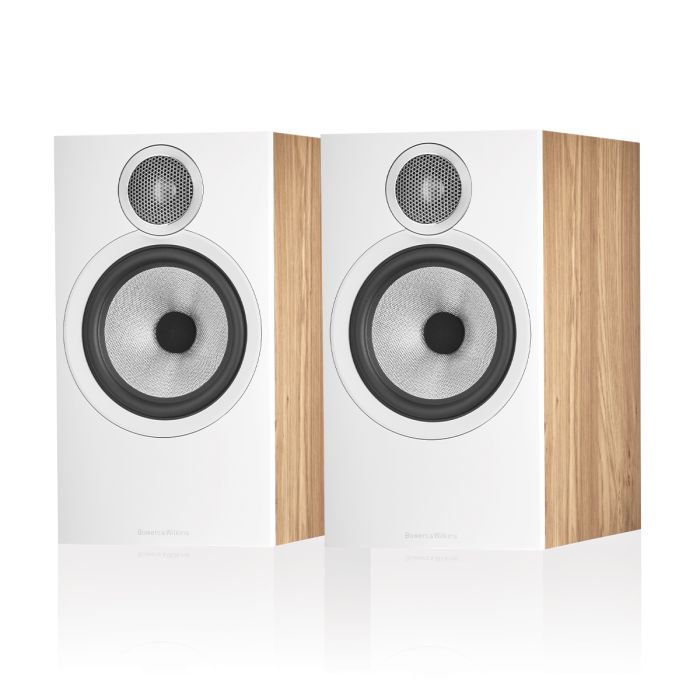 Bowers & Wilkins 606 S3 Bookshelf Speakers - Oak main product photo