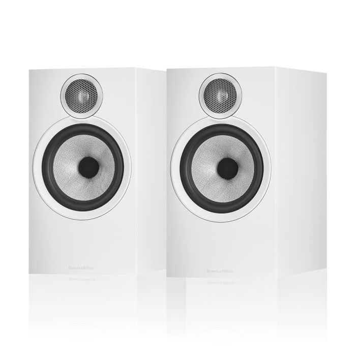 Bowers & Wilkins 606 S3 Bookshelf Speakers - White main product photo