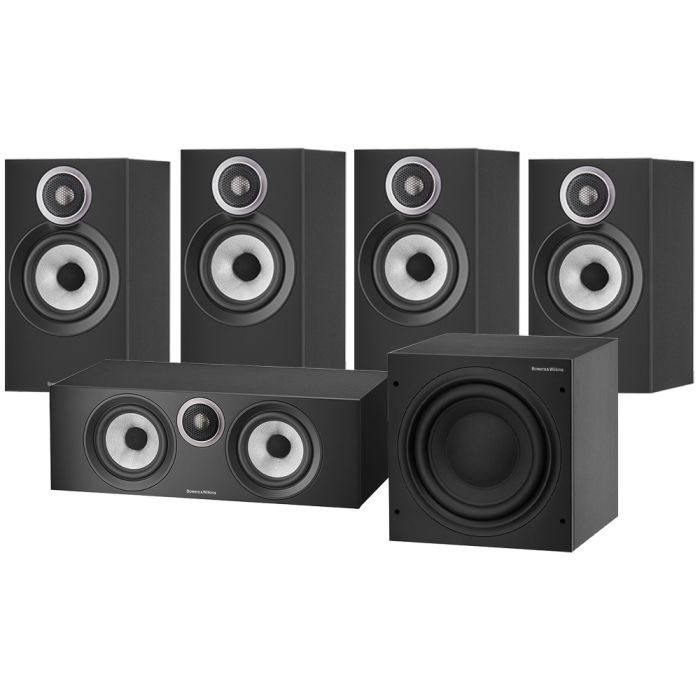 Bowers & Wilkins 607 S3 5.1 Home Cinema Speaker Package (607 S3 Rears) - Matte Black main product photo