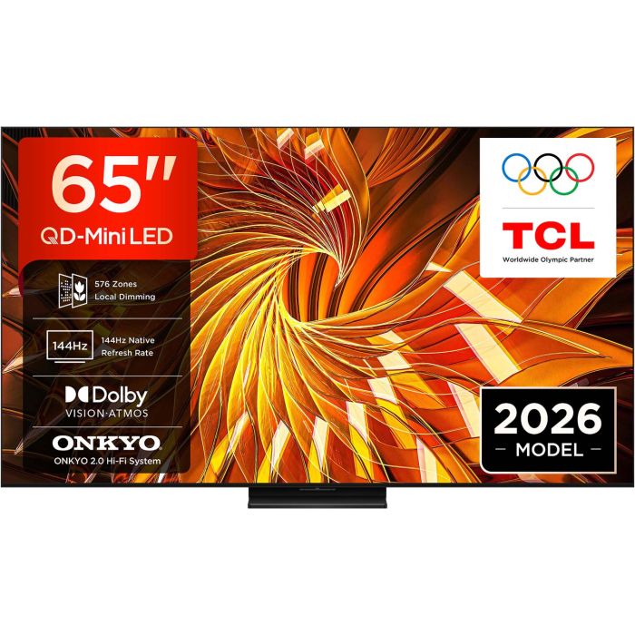TCL 65A400UUK 65" QD-Mini LED 4K Smart TV (2026) main product photo