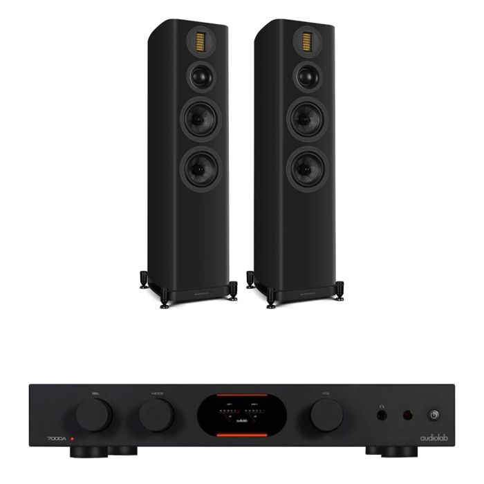 Audiolab 7000A Integrated Amplifier with Wharfedale Evo 5.4 Floorstanding Speakers main product photo
