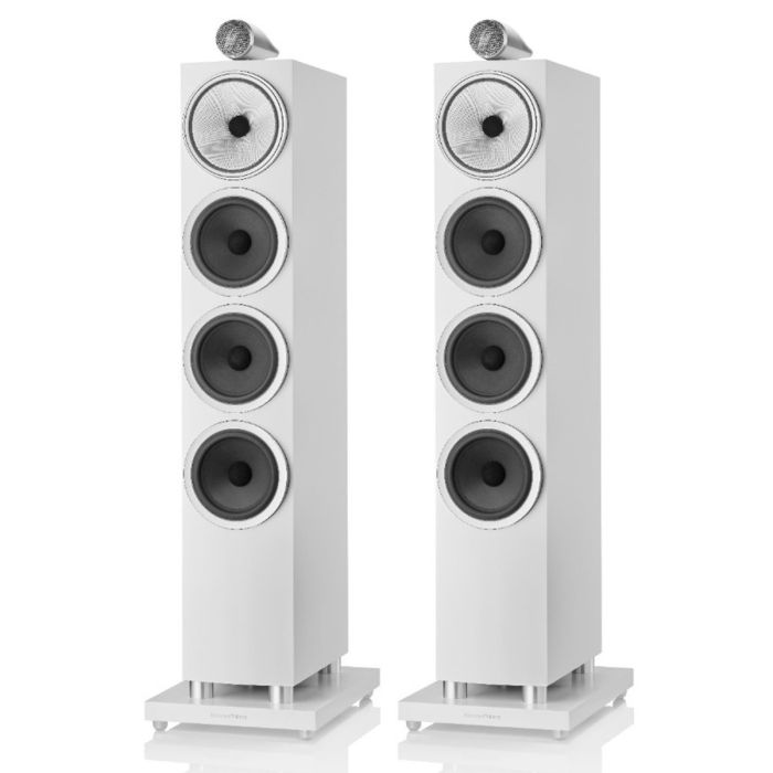 Bowers & Wilkins 702 S3 Floorstanding Speakers - White main product photo