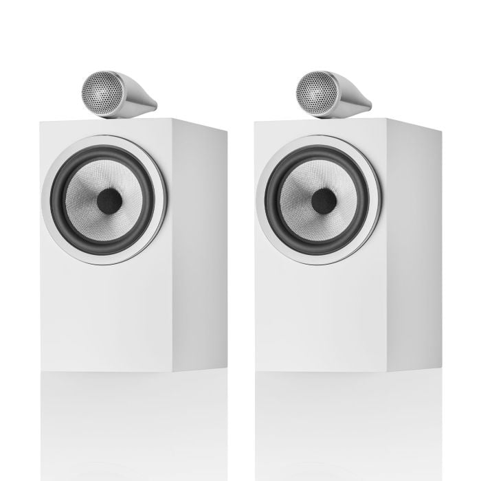 Bowers & Wilkins 705 S3 Bookshelf Speakers - Satin White main product photo