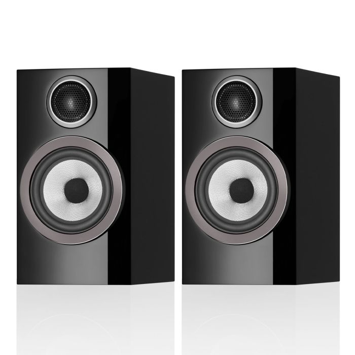 Bowers & Wilkins 707 S3 Bookshelf Speakers - Black Gloss main product photo