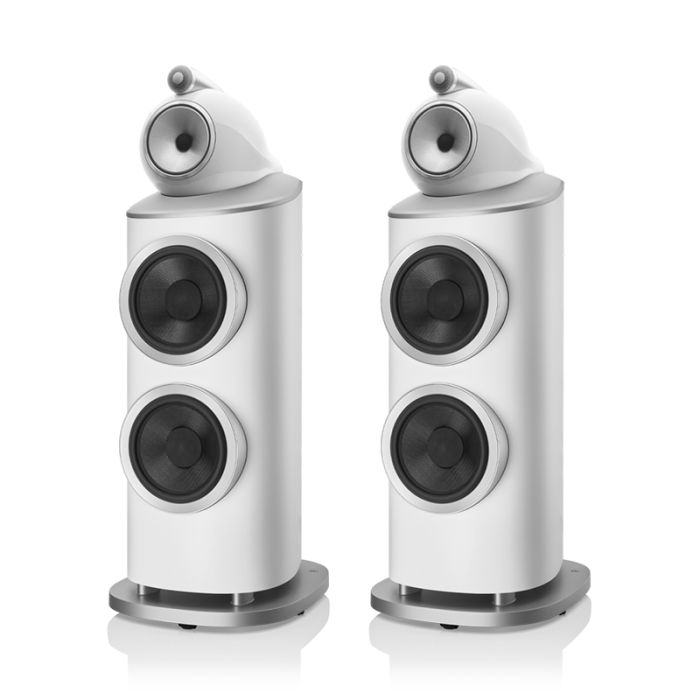 Bowers & Wilkins 801 D4 Floorstanding Speakers - White main product photo