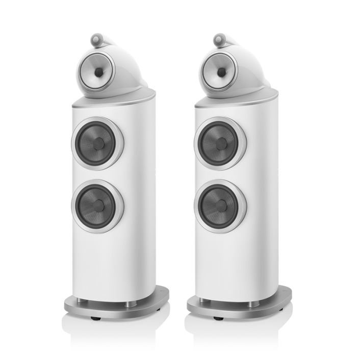 Bowers & Wilkins 802 D4 Floorstanding Speakers - White main product photo