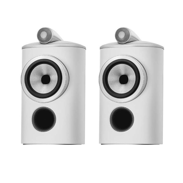 Bowers & Wilkins 805 D4 Bookshelf Speakers - White main product photo