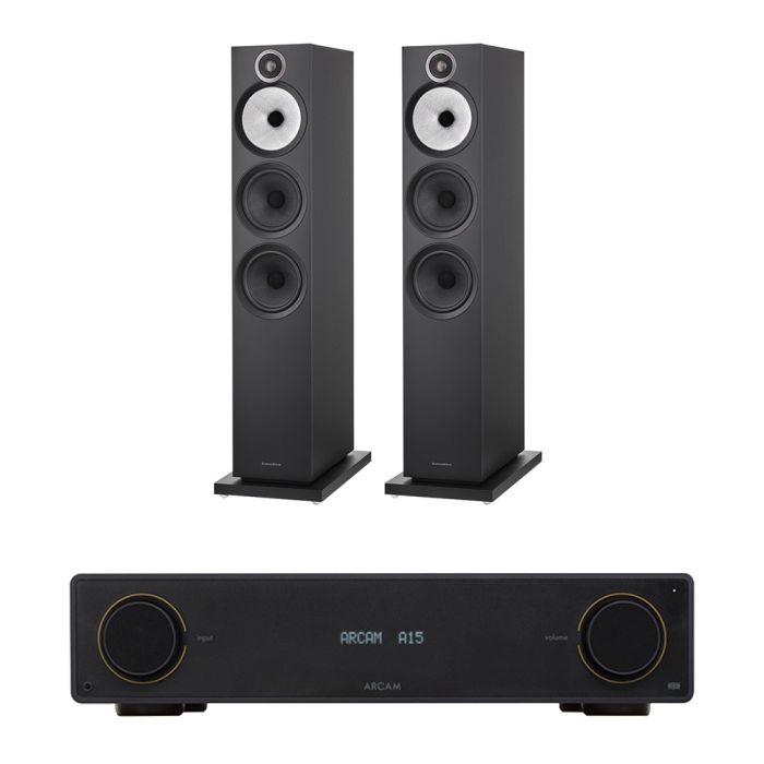 Arcam Radia A15 Integrated Amplifier with Bowers & Wilkins 603 S3 Floorstanding Speakers main product photo