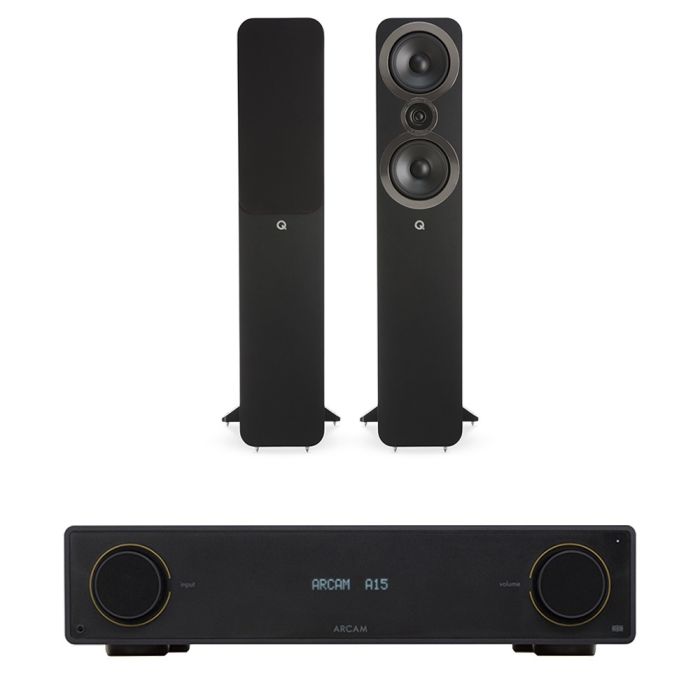 Arcam Radia A15 Integrated Amplifier with Q Acoustics 3050i Floorstanding Speakers main product photo