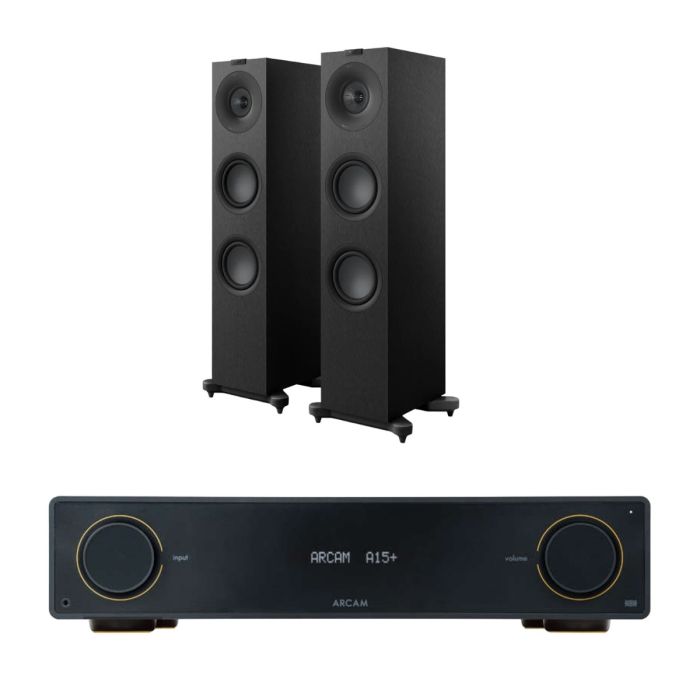 Arcam A15+ Integrated Amplifier with KEF Q7 META Floorstanding Speakers main product photo