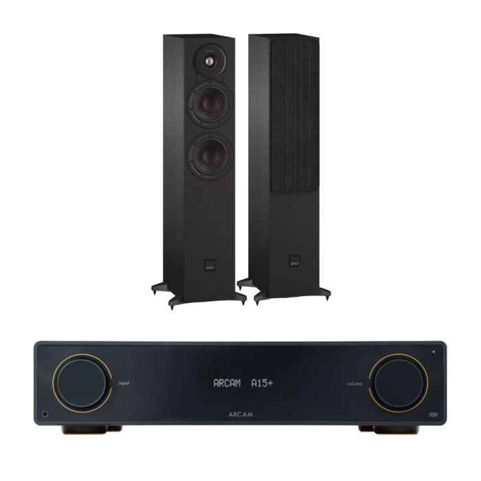 Arcam A15+ Integrated Amplifier with Dali SONIK 5 Floorstanding Speakers main product photo