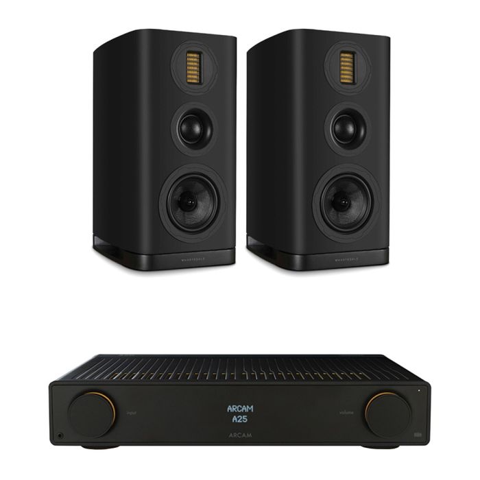 Arcam Radia A25 Integrated Amplifier with Wharfedale Evo 5.2 Bookshelf Speakers main product photo
