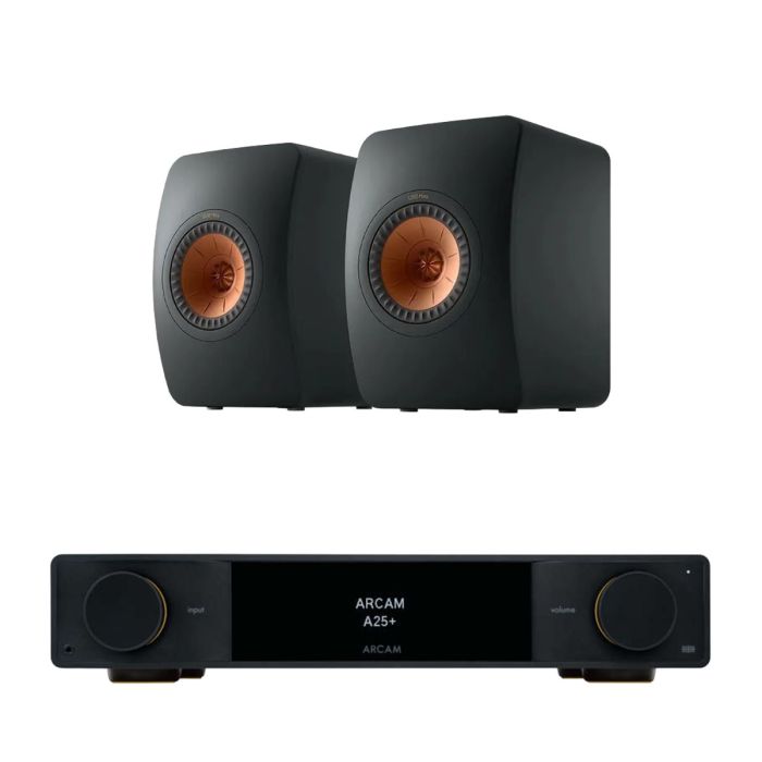 Arcam A25+ Integrated Amplifier with KEF LS50 Meta Bookshelf Speakers main product photo