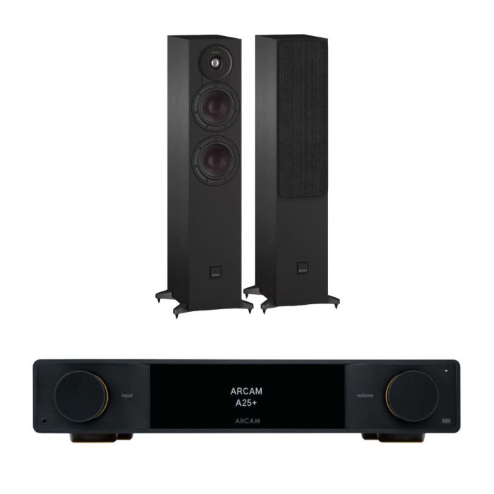 Arcam A25+ Integrated Amplifier with Dali SONIK 5 Floorstanding Speakers main product photo