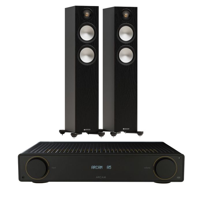 Arcam Radia A5 Integrated Amplifier with Monitor Audio Bronze 300 7G Floorstanding Speakers main product photo