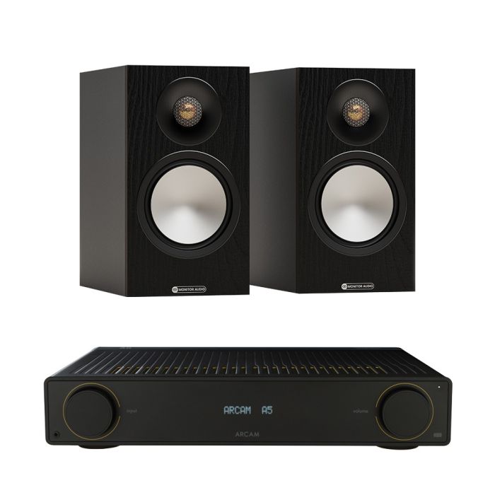 Arcam Radia A5 Integrated Amplifier with Monitor Audio Bronze 50 7G Bookshelf Speakers main product photo