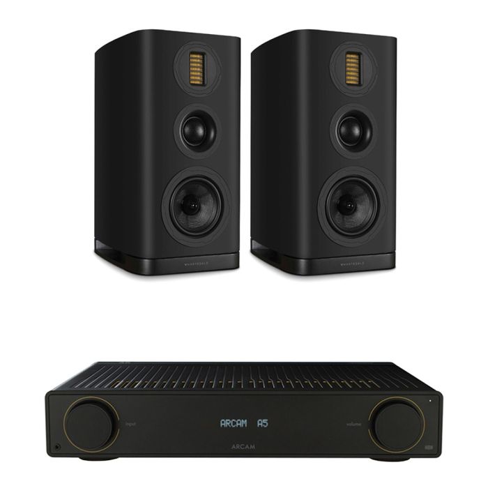 Arcam Radia A5 Integrated Amplifier with Wharfedale Evo 5.2 Bookshelf Speakers main product photo
