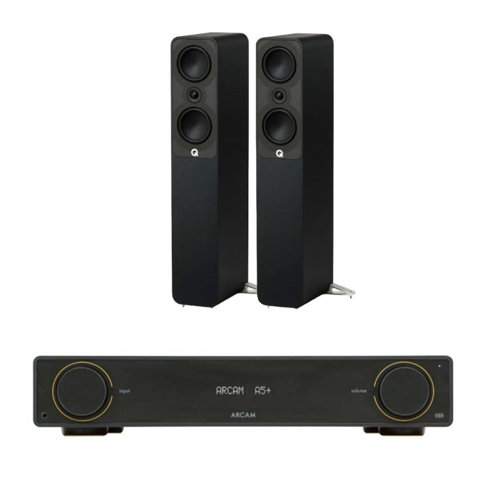 Arcam A5+ Integrated Amplifier with Q Acoustics Q 5040 Floorstanding Speakers main product photo