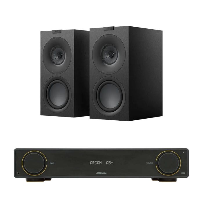 Arcam A5+ Integrated Amplifier with KEF Q Concerto META Bookshelf Speakers main product photo