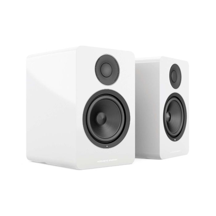 Acoustic Energy AE1 Active Bookshelf Speakers - Piano White main product photo