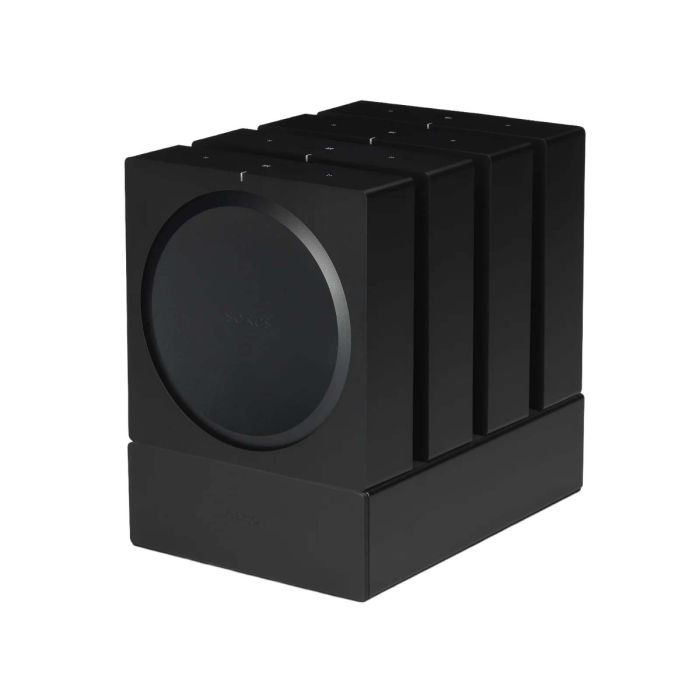 Flexson Sonos Amp x4 Vertical Dock - Black main product photo
