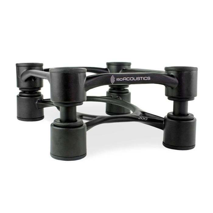 IsoAcoustics Aperta 200 Isolation Speaker Stands (Pair) - Black main product photo