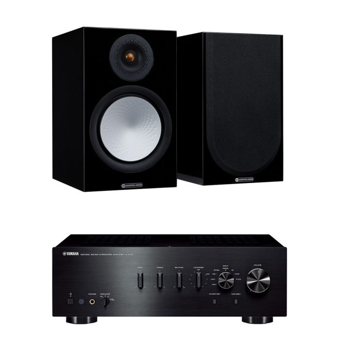 Yamaha A-S701 Integrated Amplifier with Monitor Audio Silver 100 7G Speakers main product photo