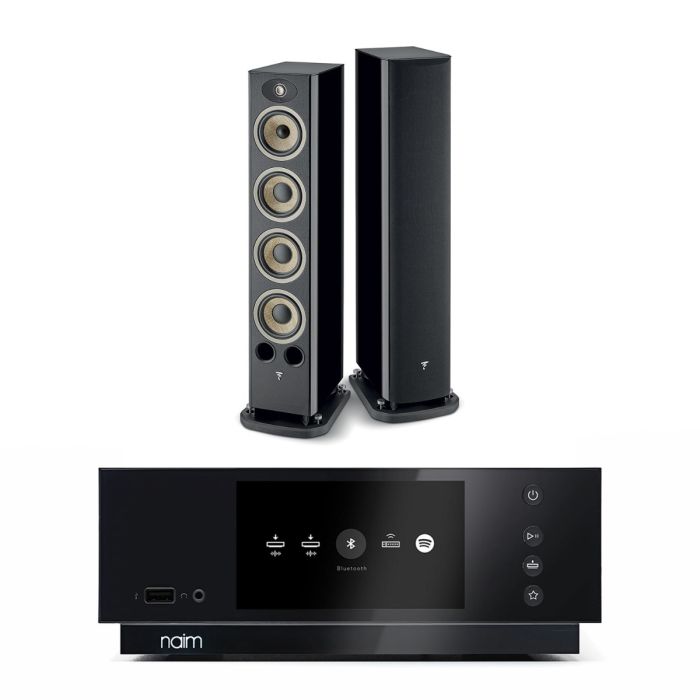 Naim Uniti Atom HDMI Streaming Amplifier with Focal Aria Evo X No3 Floorstanding Speakers main product photo