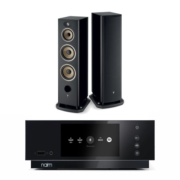Naim Uniti Atom HDMI Streaming Amplifier with Focal Aria Evo X No4 Floorstanding Speakers main product photo