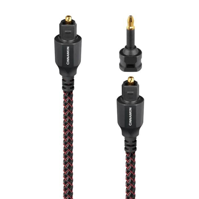 AudioQuest Cinnamon Optical Toslink Fibre-Optic Cable + Mini-Adaptor main product photo