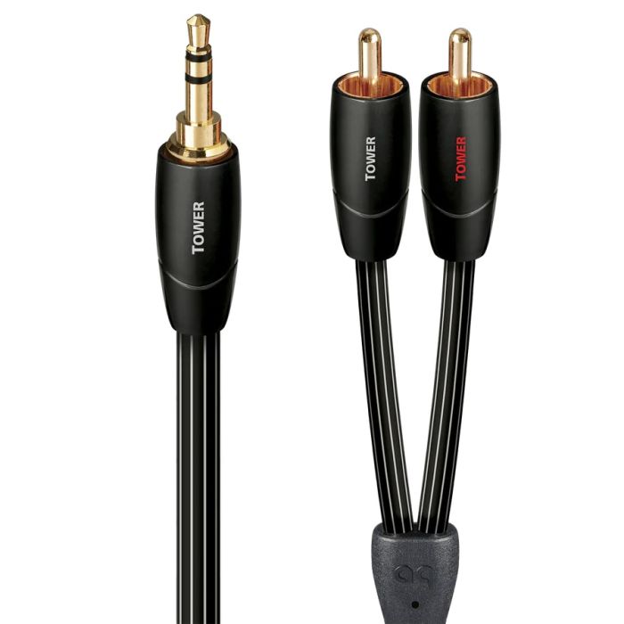 Clearance - AudioQuest Tower 3.5mm Mini to RCA Audio Interconnect Cable - 0.6m main product photo