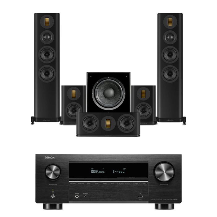 Denon AVC-X3800H 9.4 Ch. 180W 8K AV Receiver with Wharfedale Evo 5.3 5.1 Speaker Package main product photo