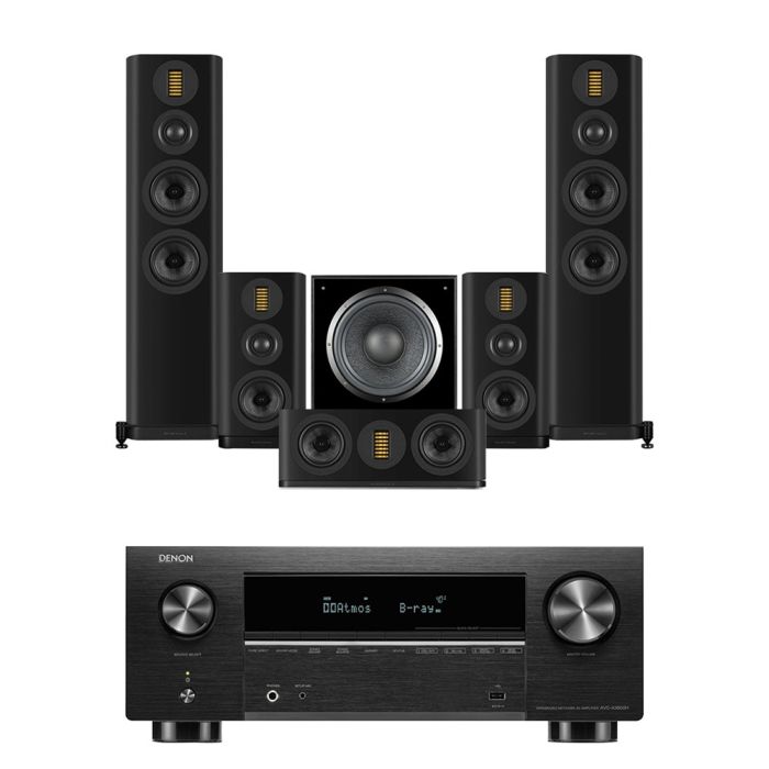 Denon AVC-X3800H 9.4 Ch. 180W 8K AV Receiver with Wharfedale Evo 5.4 5.1 Speaker Package main product photo