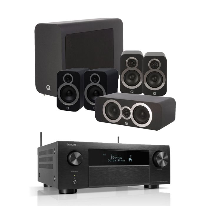 Denon AVC-X4800H 9.4 Ch. 200W 8K AV Amplifier with Q Acoustics 3030i Cinema Pack main product photo
