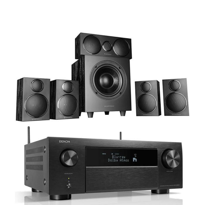 Denon AVC-X4800H 9.4 Ch. 200W 8K AV Amplifier with Wharfedale DX-3 5.1 Speaker Package main product photo