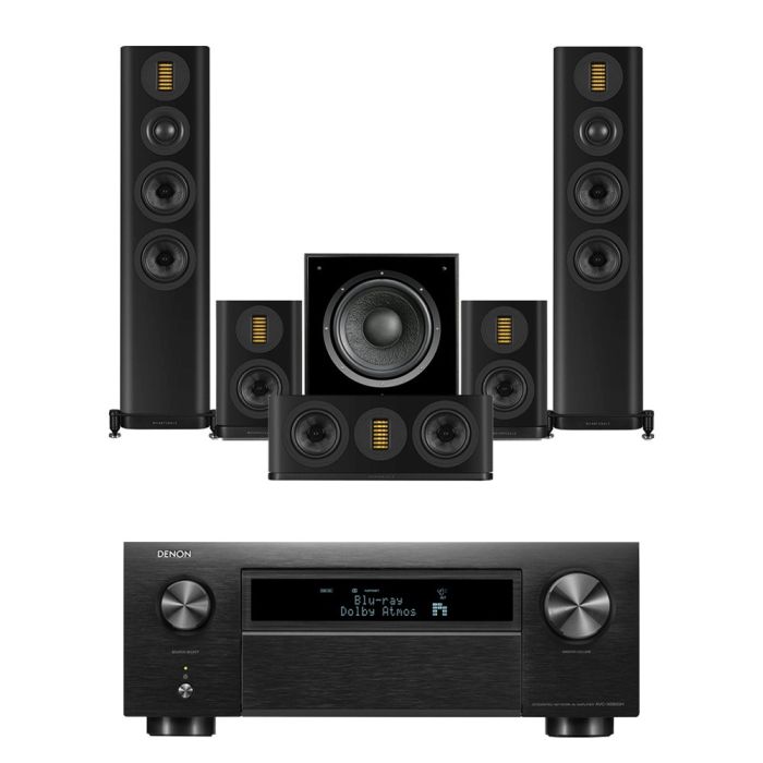 Denon AVC-X6800H 11.4 Ch. 205W 8K AV Receiver with Wharfedale Evo 5.3 5.1 Speaker Package main product photo