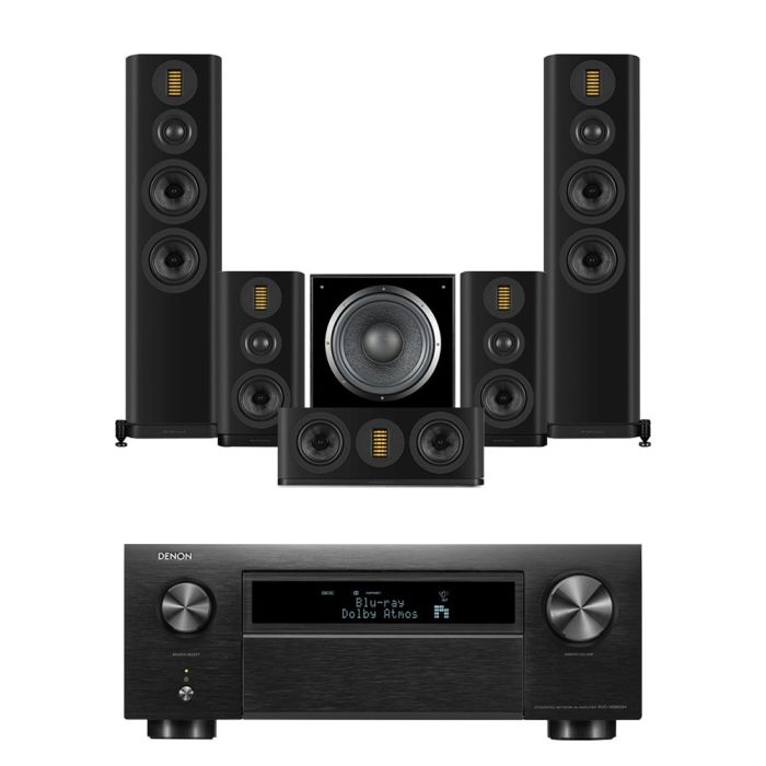 Denon AVC-X6800H 11.4 Ch. 205W 8K AV Receiver with Wharfedale Evo 5.4 5.1 Speaker Package main product photo