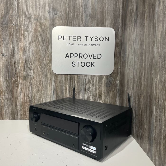 Nearly New - Denon AVR-X1800H 7.2 Ch. 175W 8K AV Receiver with HEOS Built-in - Black main product photo