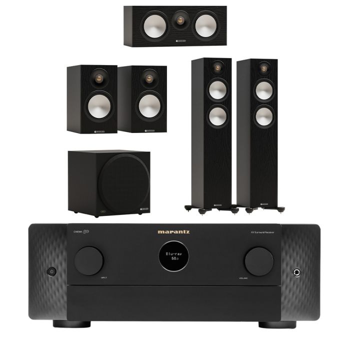 Marantz CINEMA 50 9.4 Channel AV Receiver with Monitor Audio Bronze 300 7G 5.1 Speaker Package main product photo
