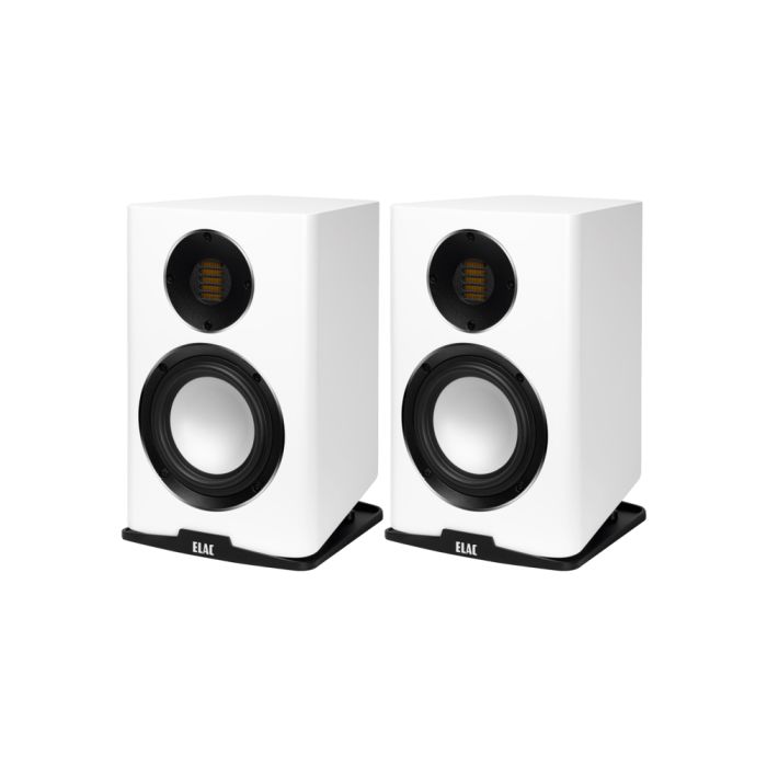 Elac Carina Bookshelf Speakers - Satin White main product photo
