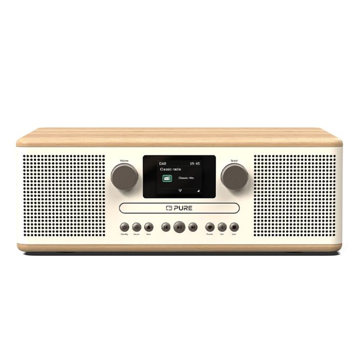 Pure Classic C-D6 Radio/CD Player - Cotton White/Oak main product photo