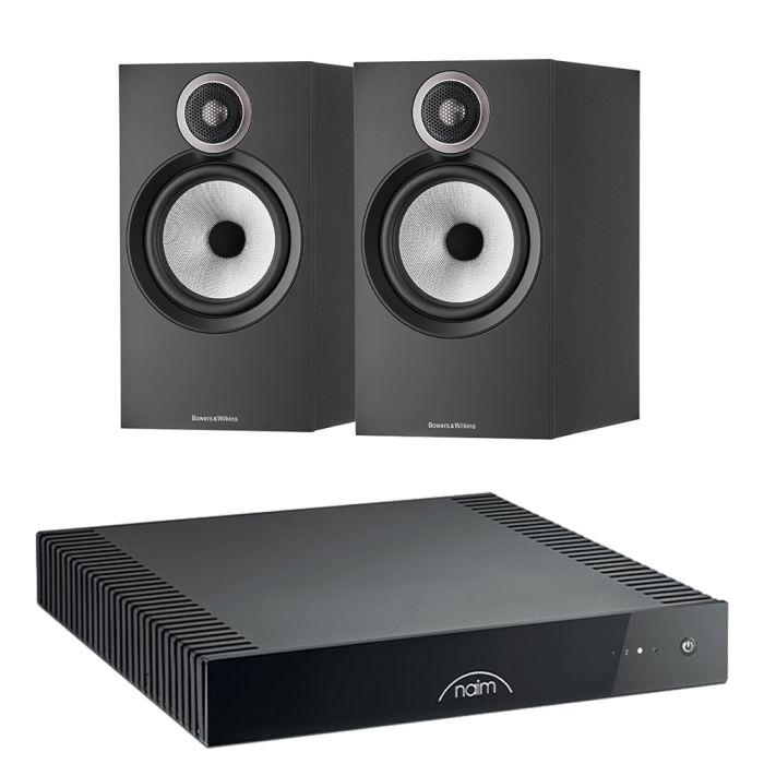 Naim CI UNITI 102 Streaming Amplifier with Bowers & Wilkins 606 S3 Standmount Speakers main product photo