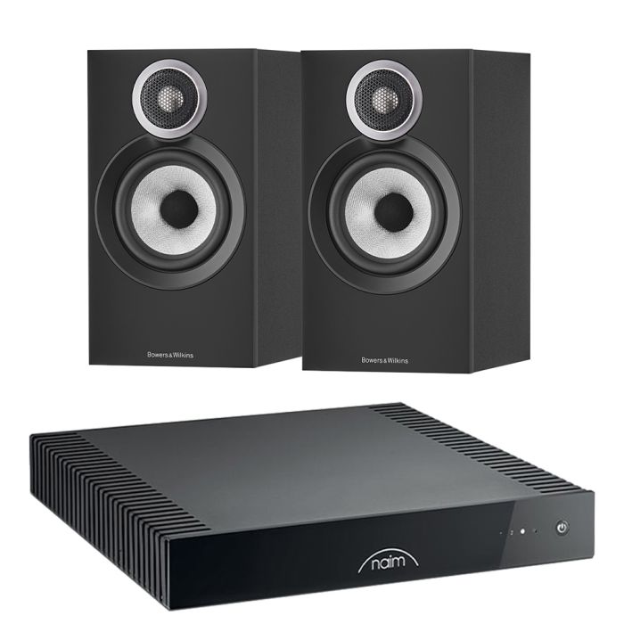 Naim CI UNITI 102 Streaming Amplifier with Bowers & Wilkins 607 S3 Standmount Speakers main product photo